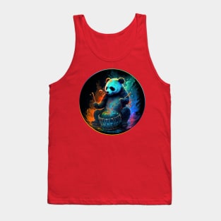 Panda Drumming Splosion Series Tank Top